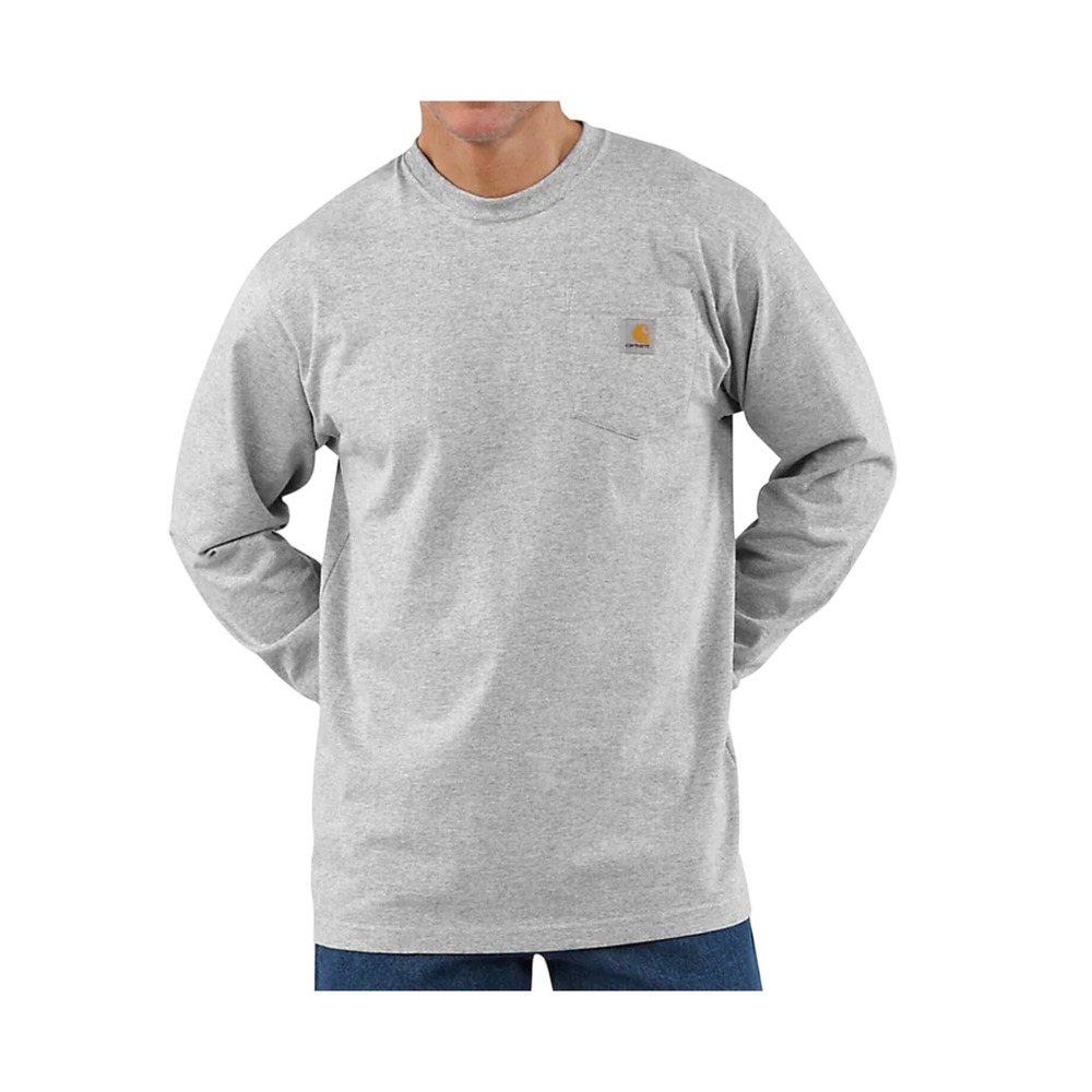 Carhartt Grey Heavyweight Loose Fit Pocket T-Shirt 2XL Workwear Casual Blokecore